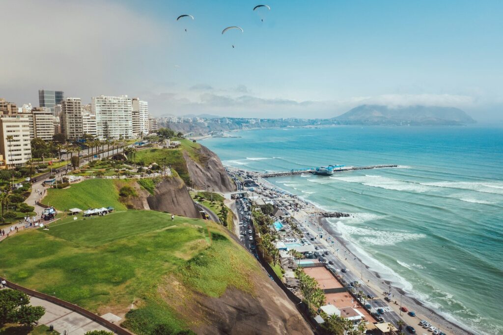 Lima coastline